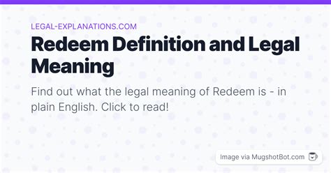 Redeem Definition & Meaning .